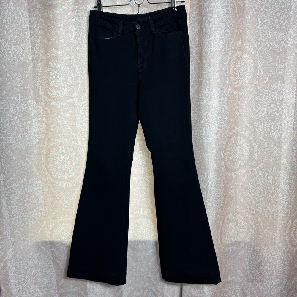 J Brand The Doll Black Flare Wide Leg High Waisted | Size 27 - Picture 4 of 8